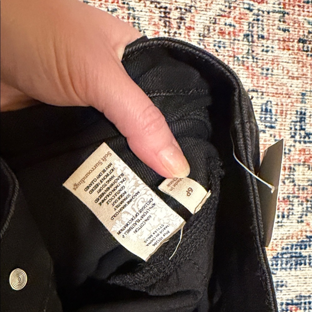 Soft Surroundings Black Denim Pants - Picture 3 of 5